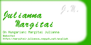 julianna margitai business card